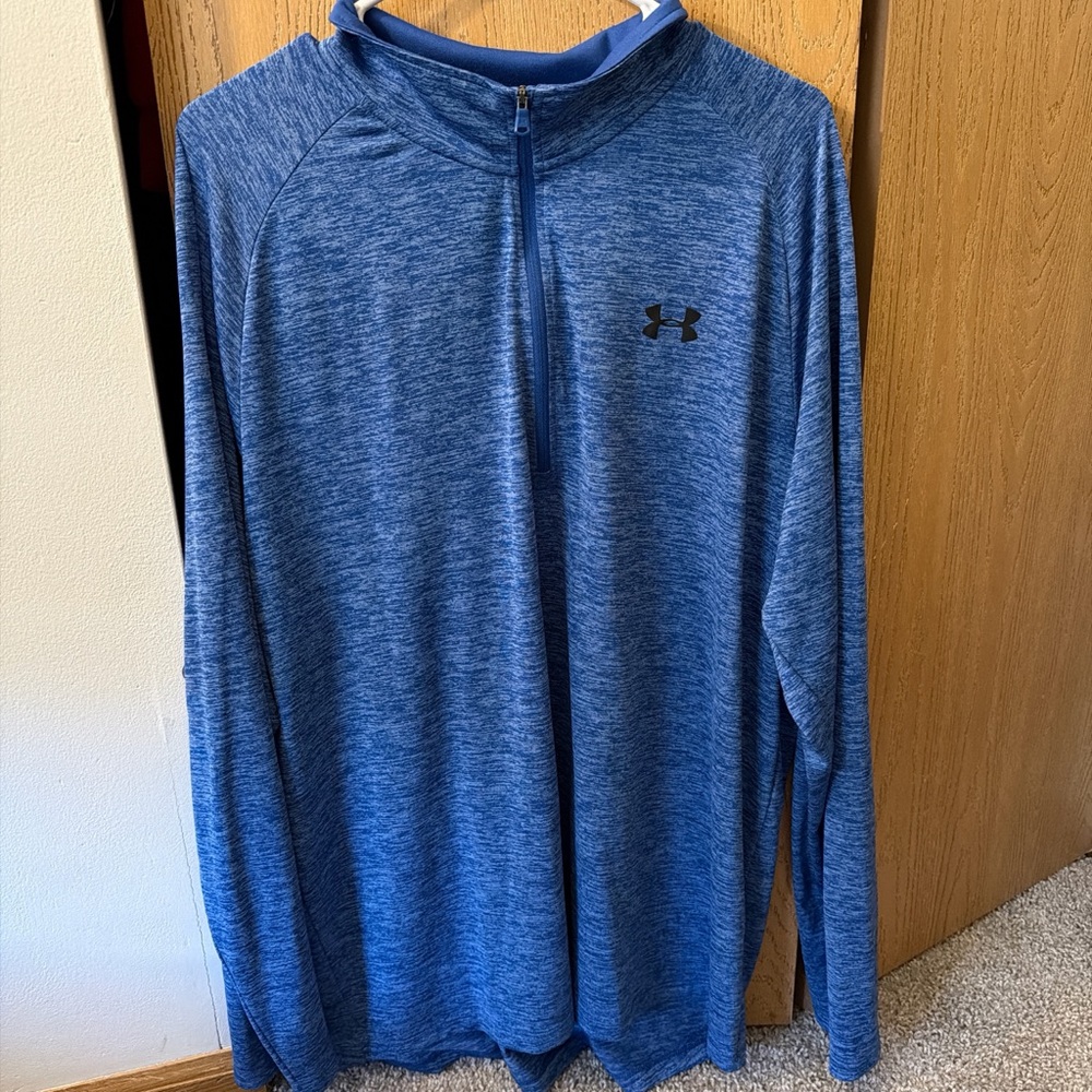 Under Armour Royal Blue Heather 1/4 Zip Pullover